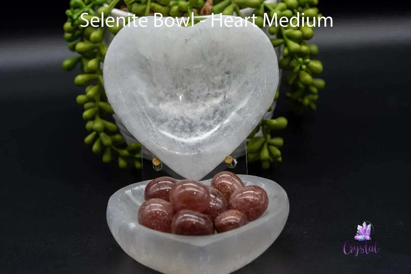 Selenite Heart Bowl 2.2″-4″ – Crystal Energy Dish