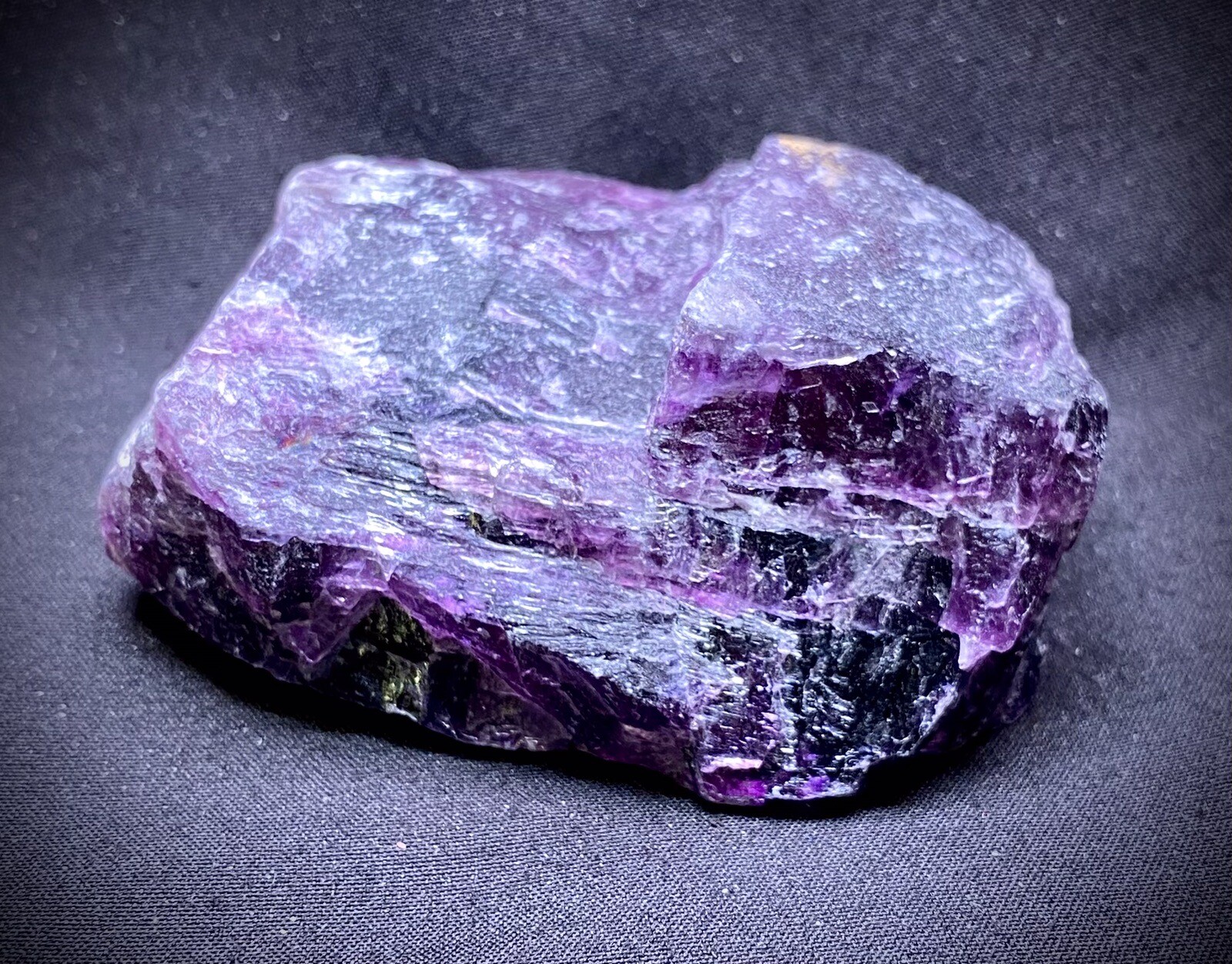 Natural Dark Purple Fluorite Specimen