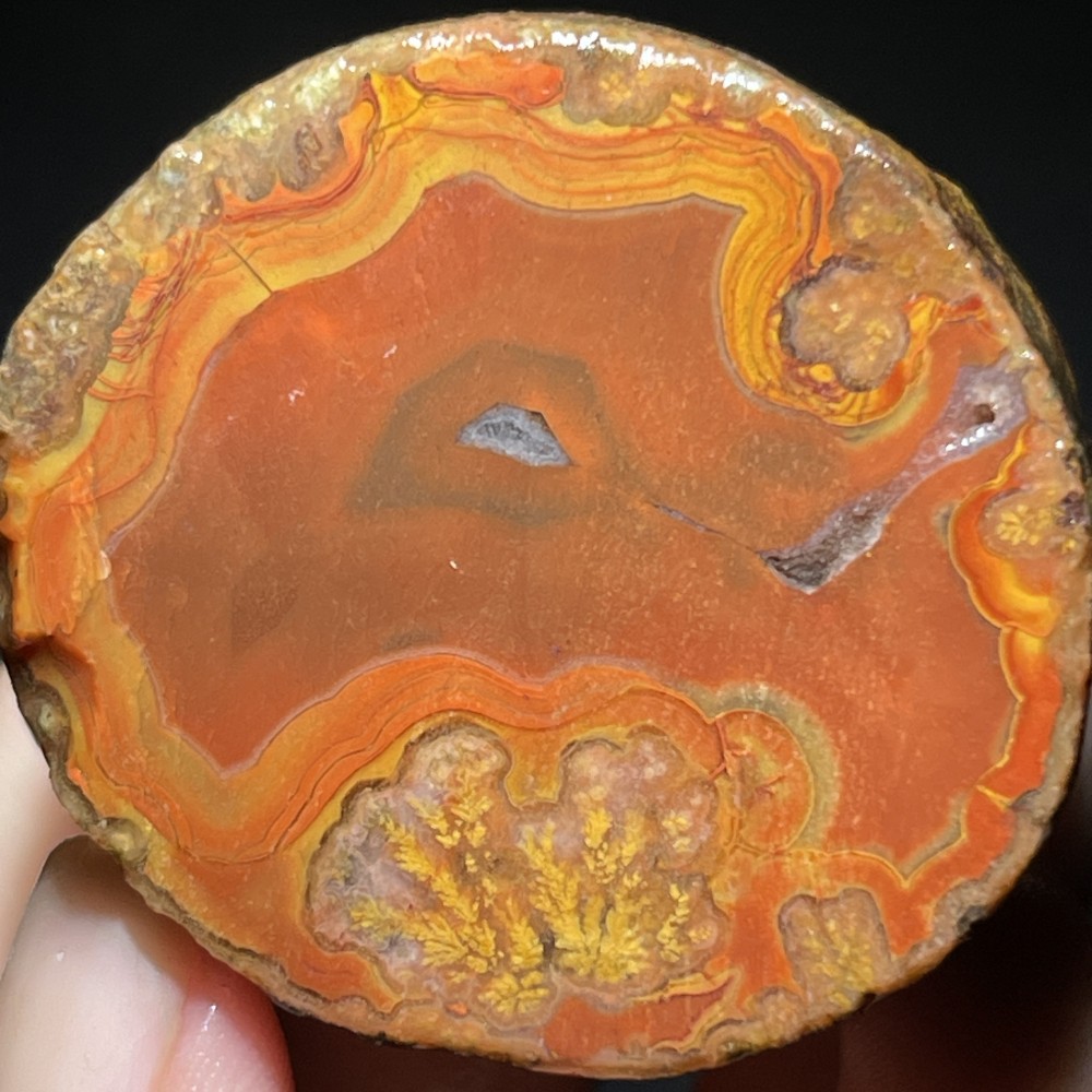 Unique Rough Agate crystal geode Achat Nodule Chinese Agate Xuanhua 54g D758