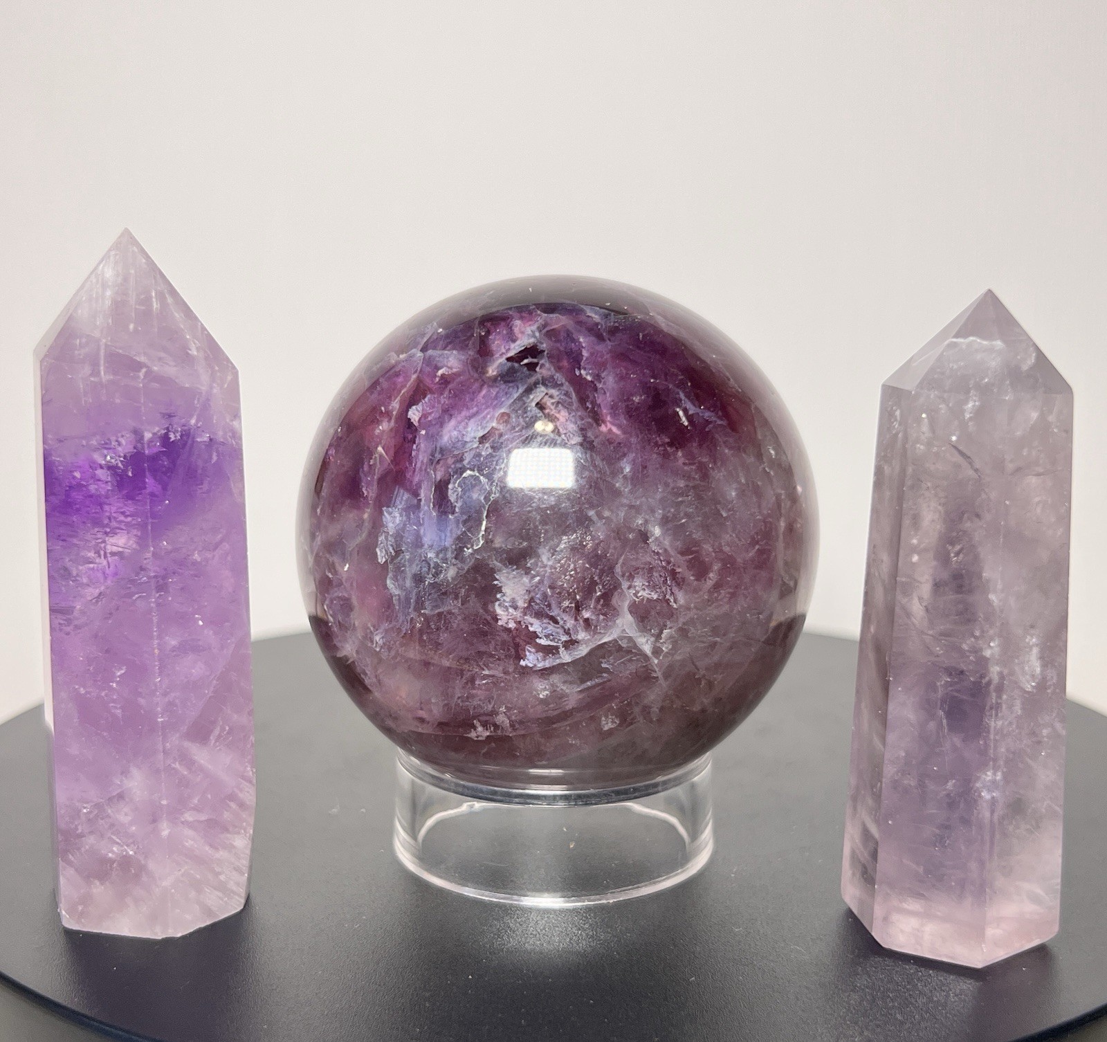 Amethyst 3 Piece Set – See pics & description for measurements & more info