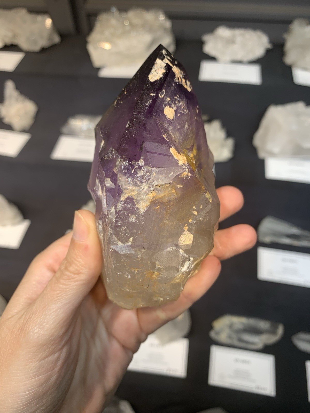 Amethyst Crystal Point from Australia dug by Patrick Gundersen Crystals of AUS