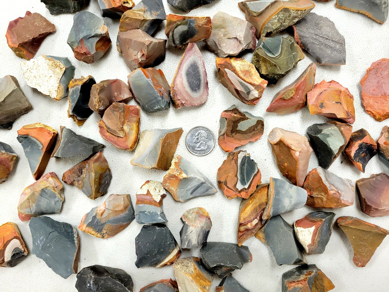 Rough Desert Jasper AKA Polychrome Jasper Crystals Stones for Cabbing Tumbling