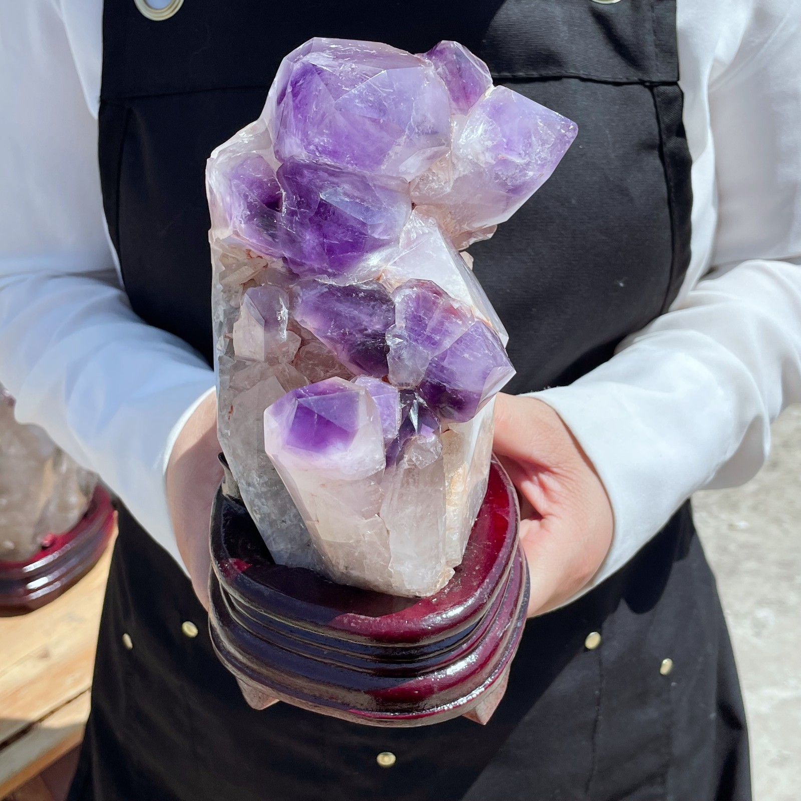All 4LB Natural Amethyst Quartz Cluster Crystal Skeleton Mineral Point C2809