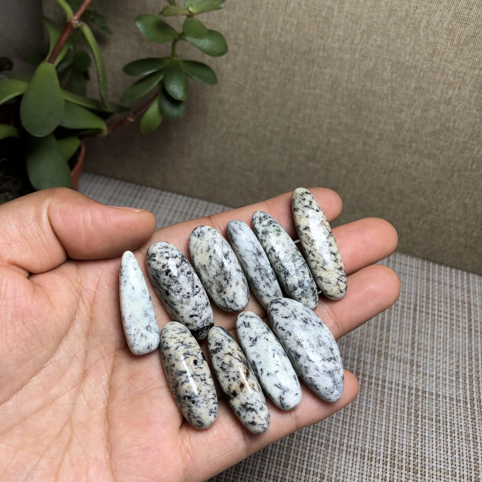 10Pcs NATURAL k2 gemstone crystal Polish specimens Tumbled 62g A3020