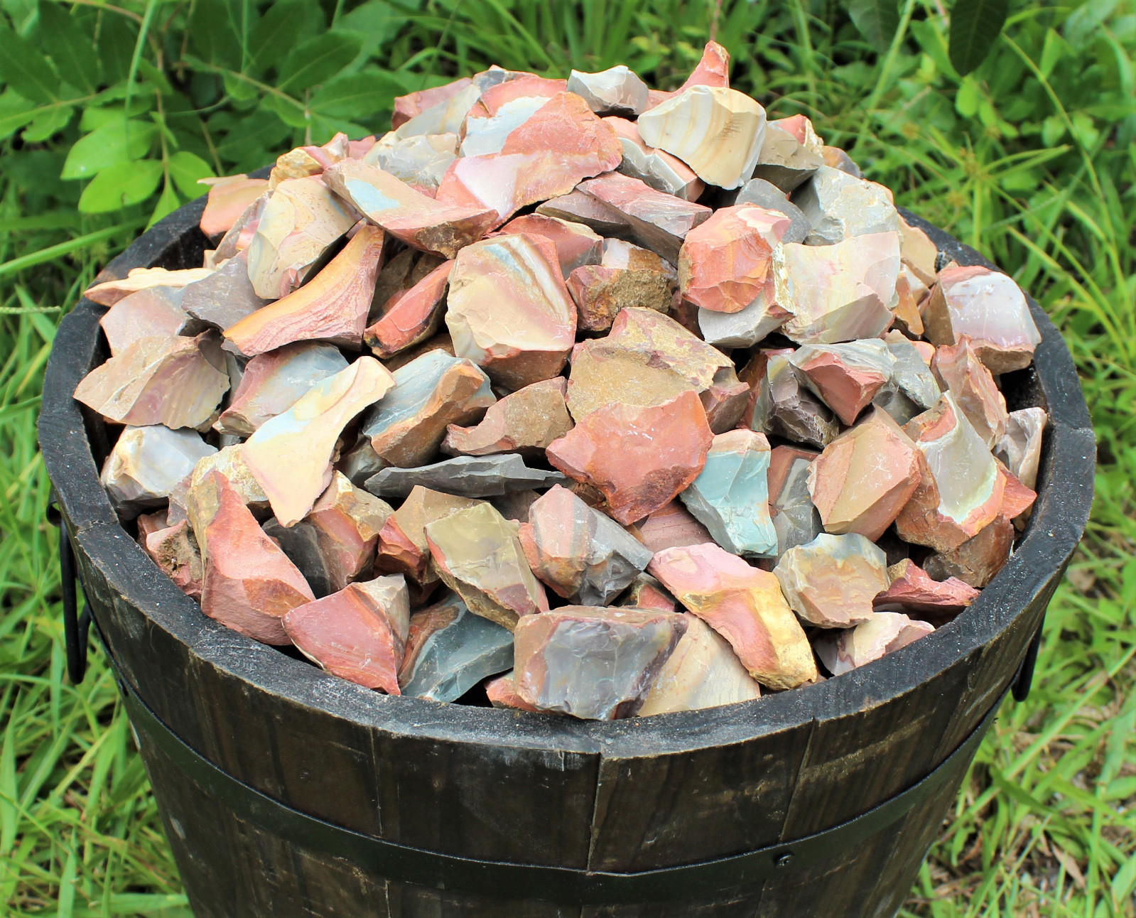 4 oz Polychrome Jasper Rough Natural Stones: ‘A’ Grade Raw (Desert Jasper)