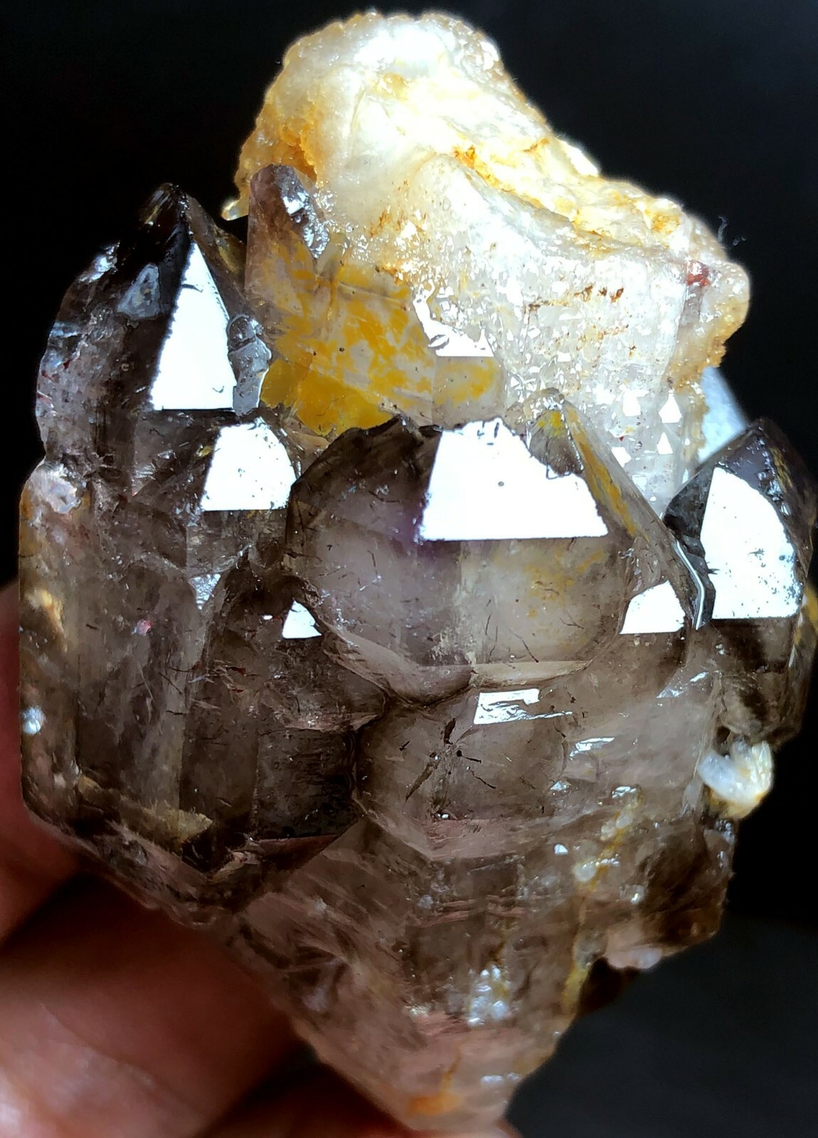 112g Diamond Grade! Super Seven Skeletal Amethyst Quartz Crystal h906