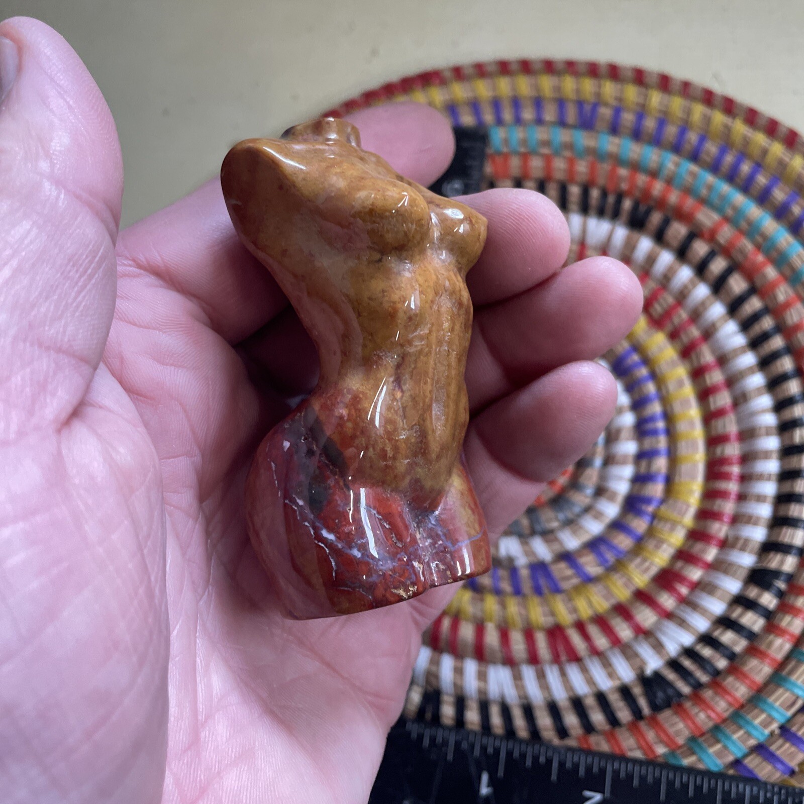 Ocean Jasper Lady Body Crystal Carving – Women Body Goddess Approx 8cm #6
