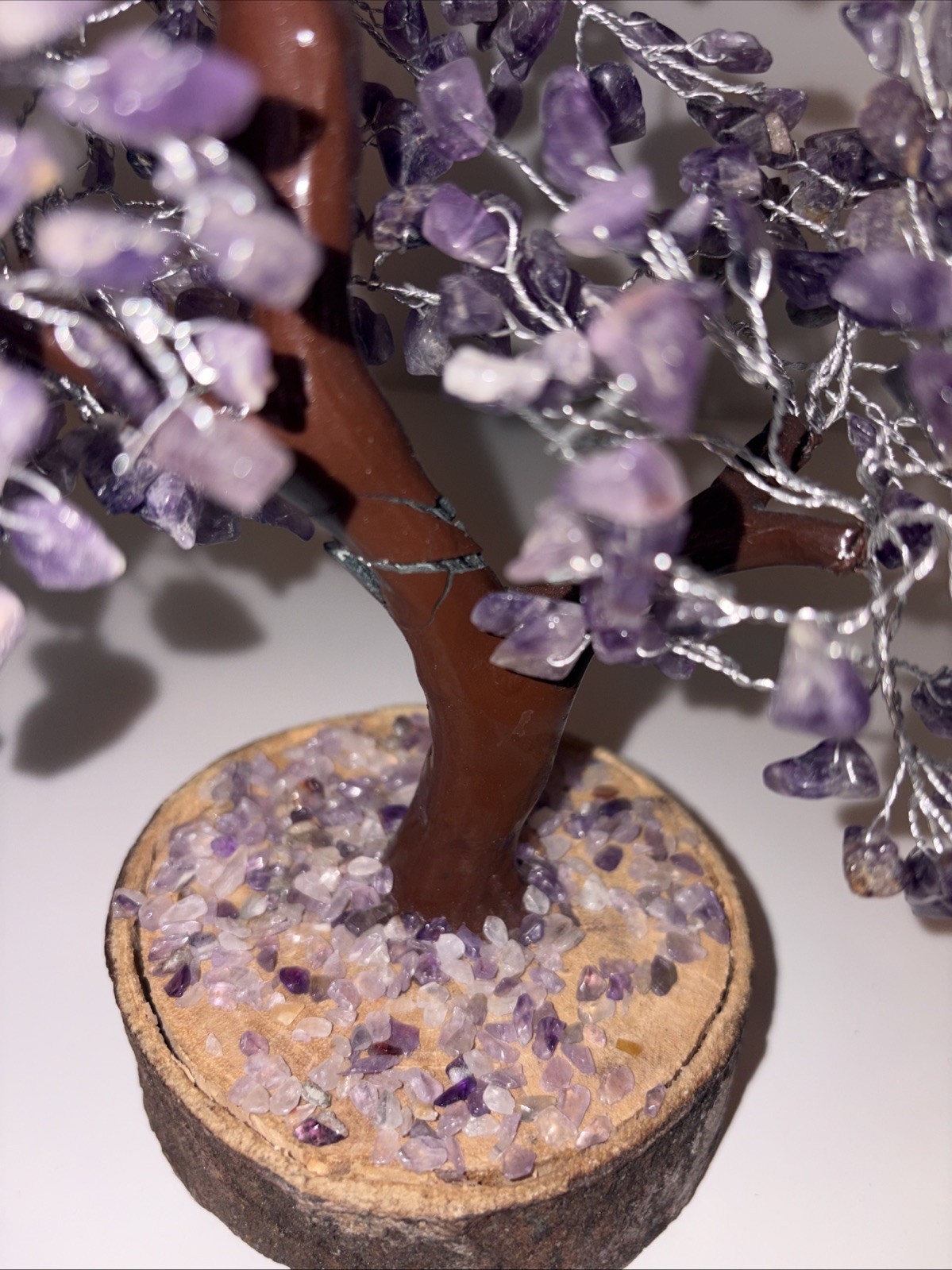 Feng Shui Money Tree Amethyst Crystals 9.5”