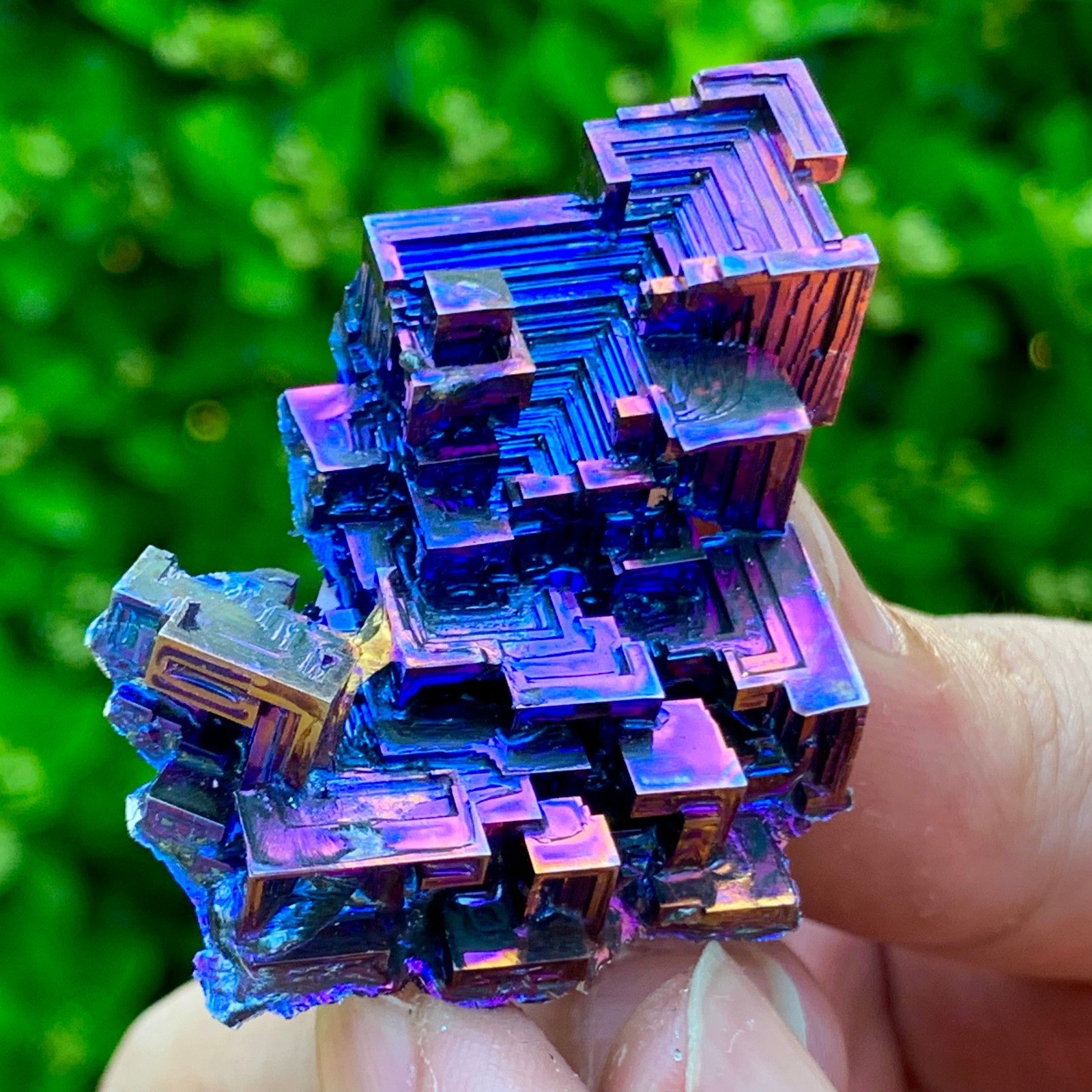 36G ram Bismuth rainbow crystal elementBi gemstone Mineral specimen healing