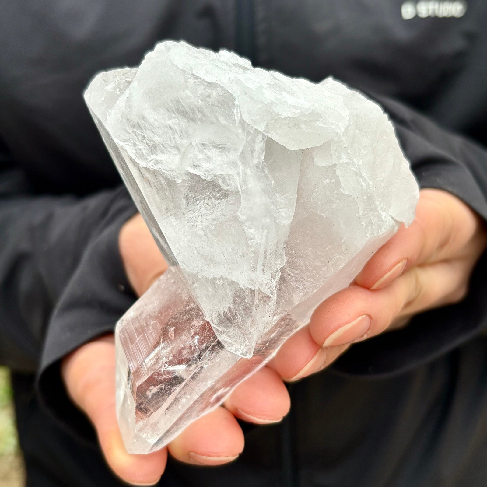 300G A+++Natural white Crystal Himalayan quartz chunk mineralsls