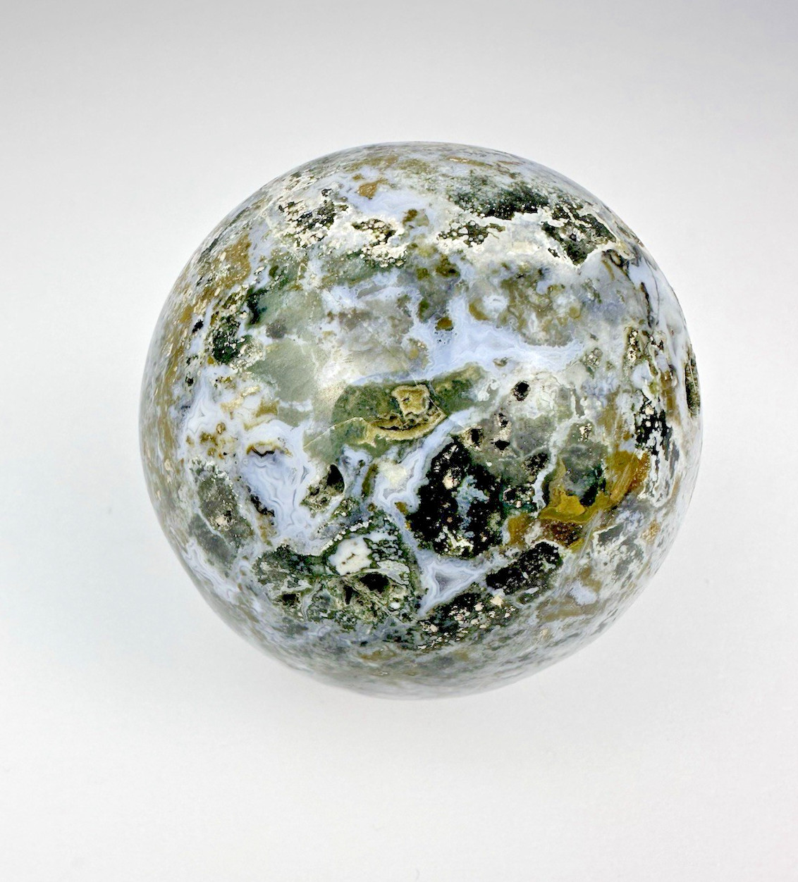 Ocean Jasper Sphere – Polished 320 grams/11. oz – New