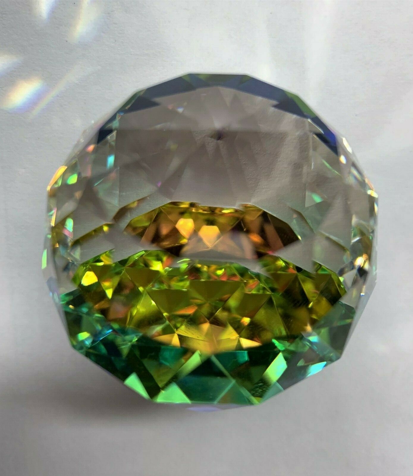 Faceted Crystal Ball/ Paperweight 20 mm