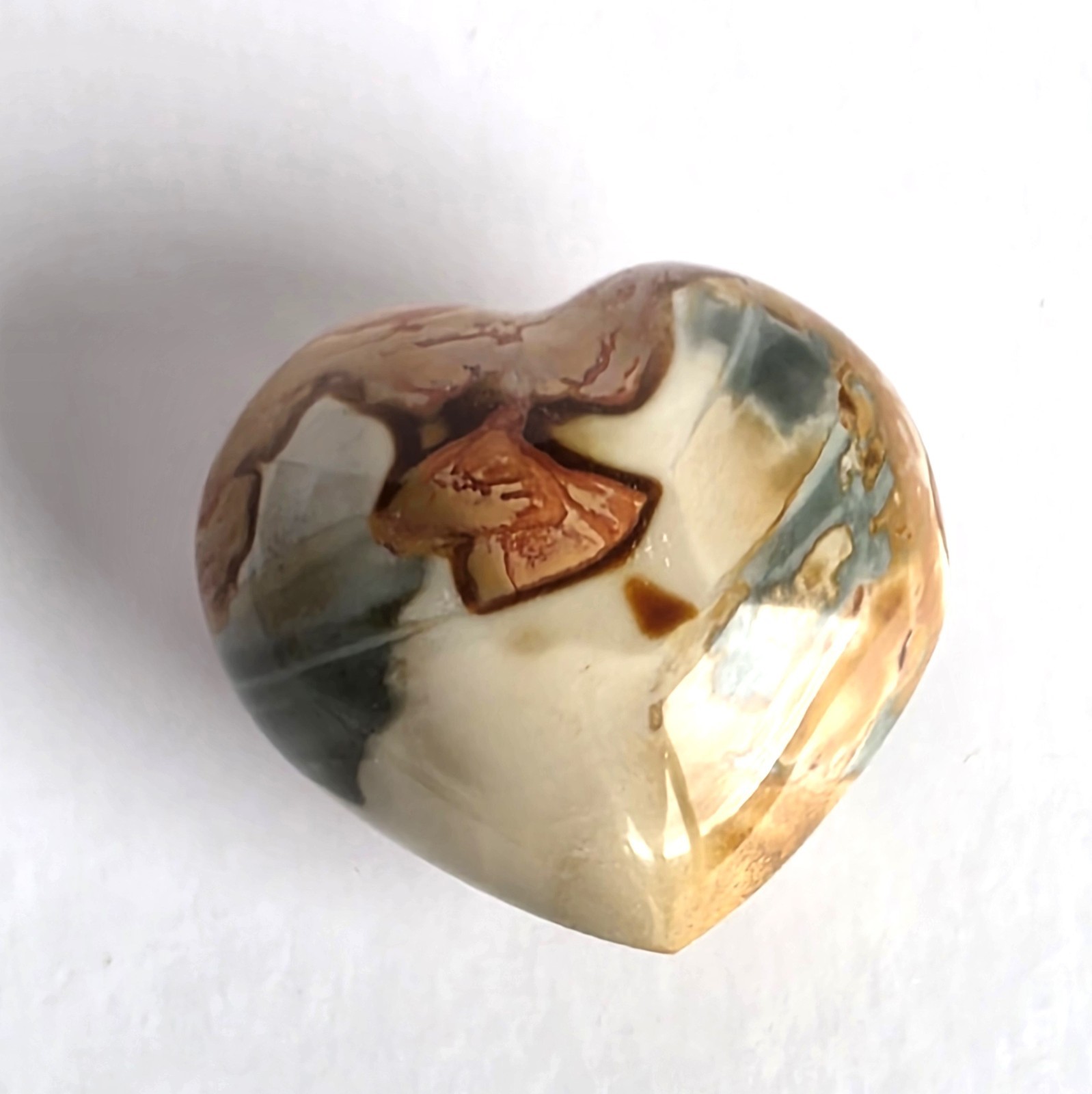 Polychrome Jasper Heart Carvings- WYSIWYG