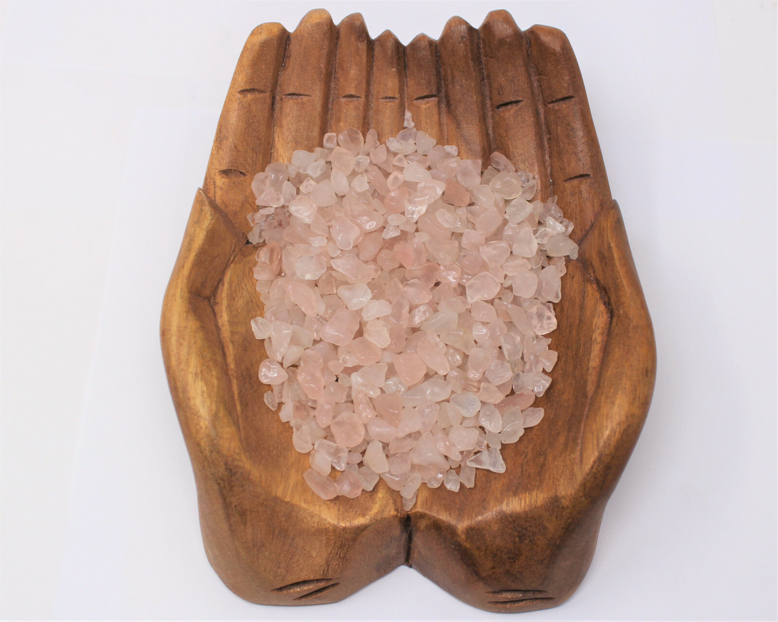 Rose Quartz Semi Tumbled Gemstone Mini Chips 6-8 mm, ‘A’ Grade Wholesale Lots