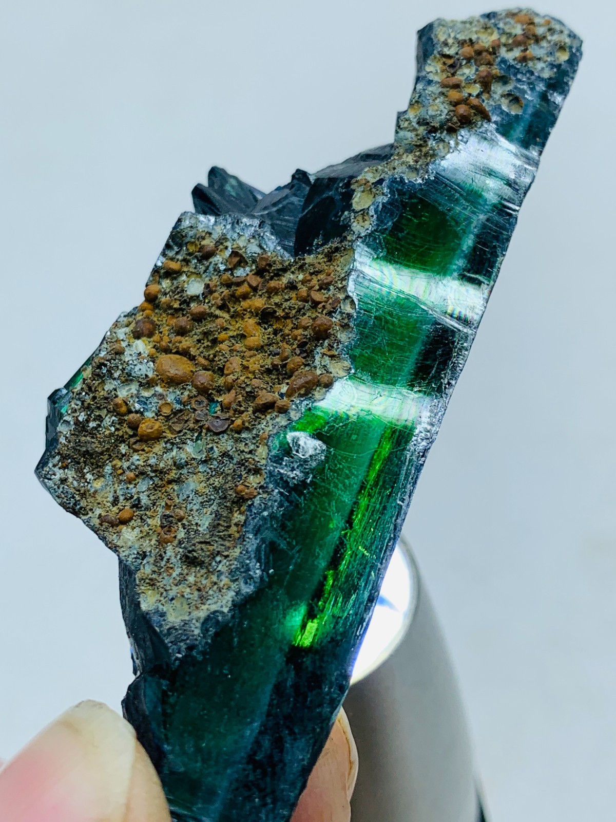 148ct 68mm TOP EXCELLENT BLUE GREEN VIVIANITE CRYSTALS Specimen FROM Brazil