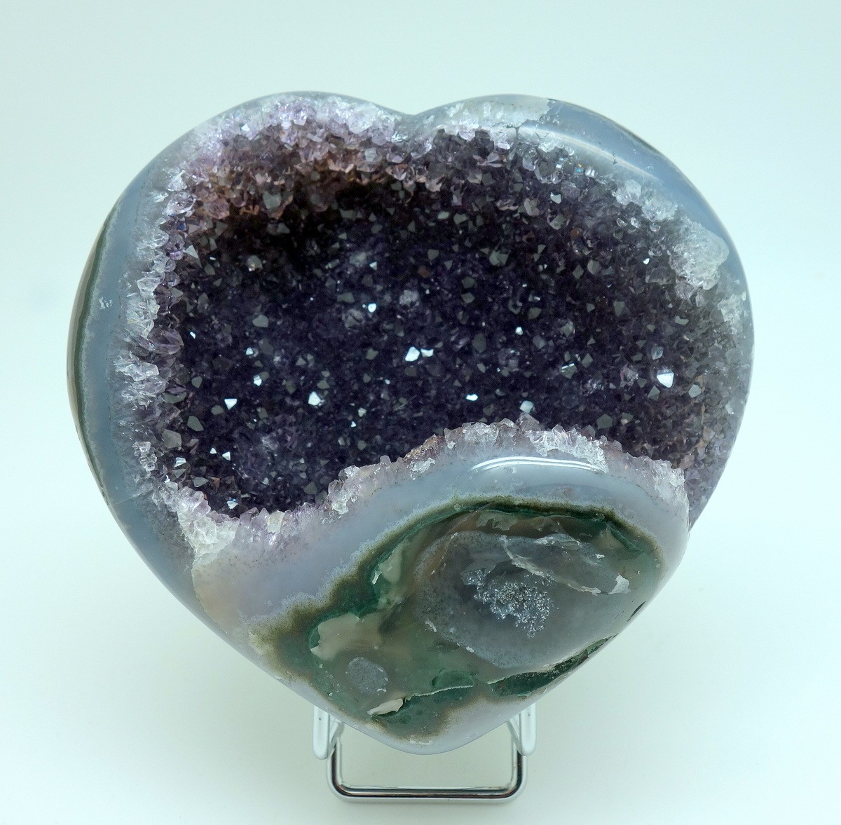 Amethyst Crystal Heart Stone Carving Uruguay