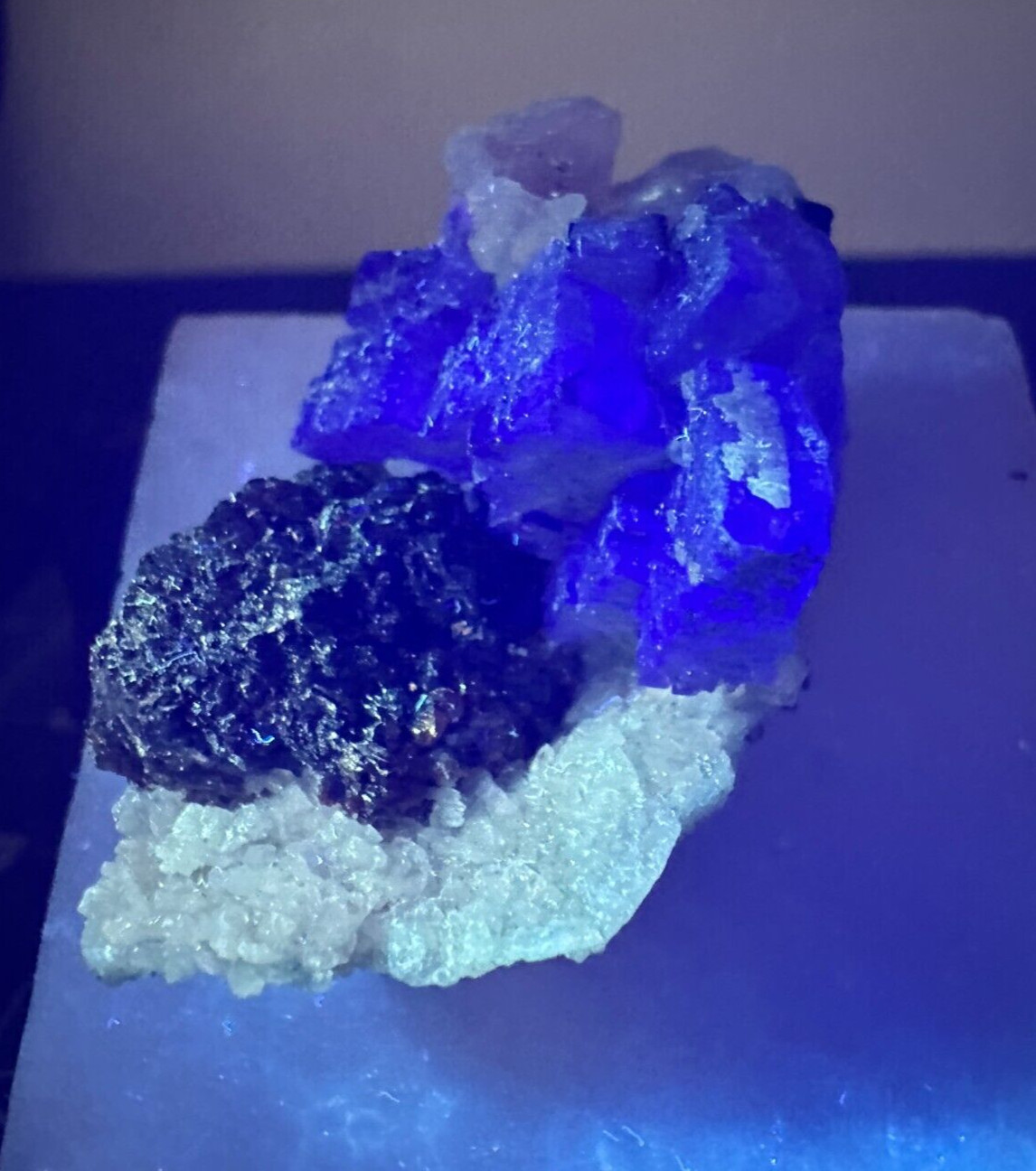 ➤2″ – LAVENDER FLUORITE with SPHALERITE/CALCITE Cave In Rock Illinois VIDEO➤242
