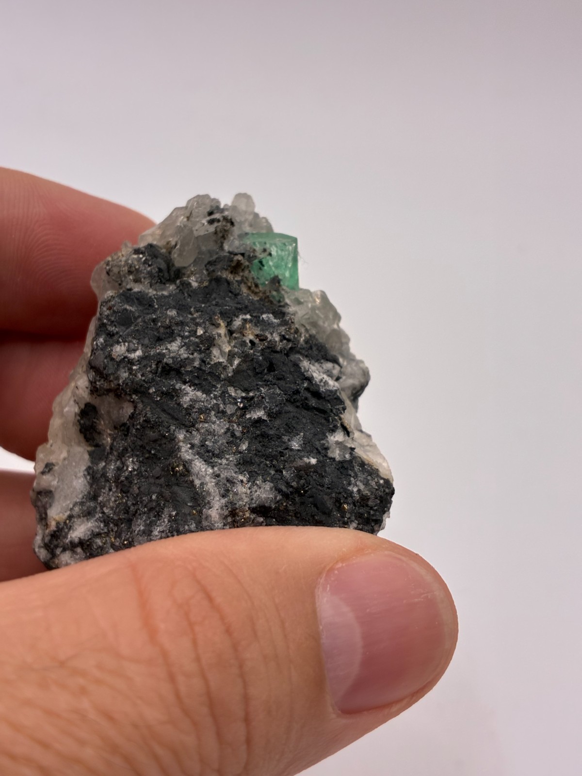 Rough Crystal Colombian Emerald Raw Matrix Collector Piece, Natural Not treament