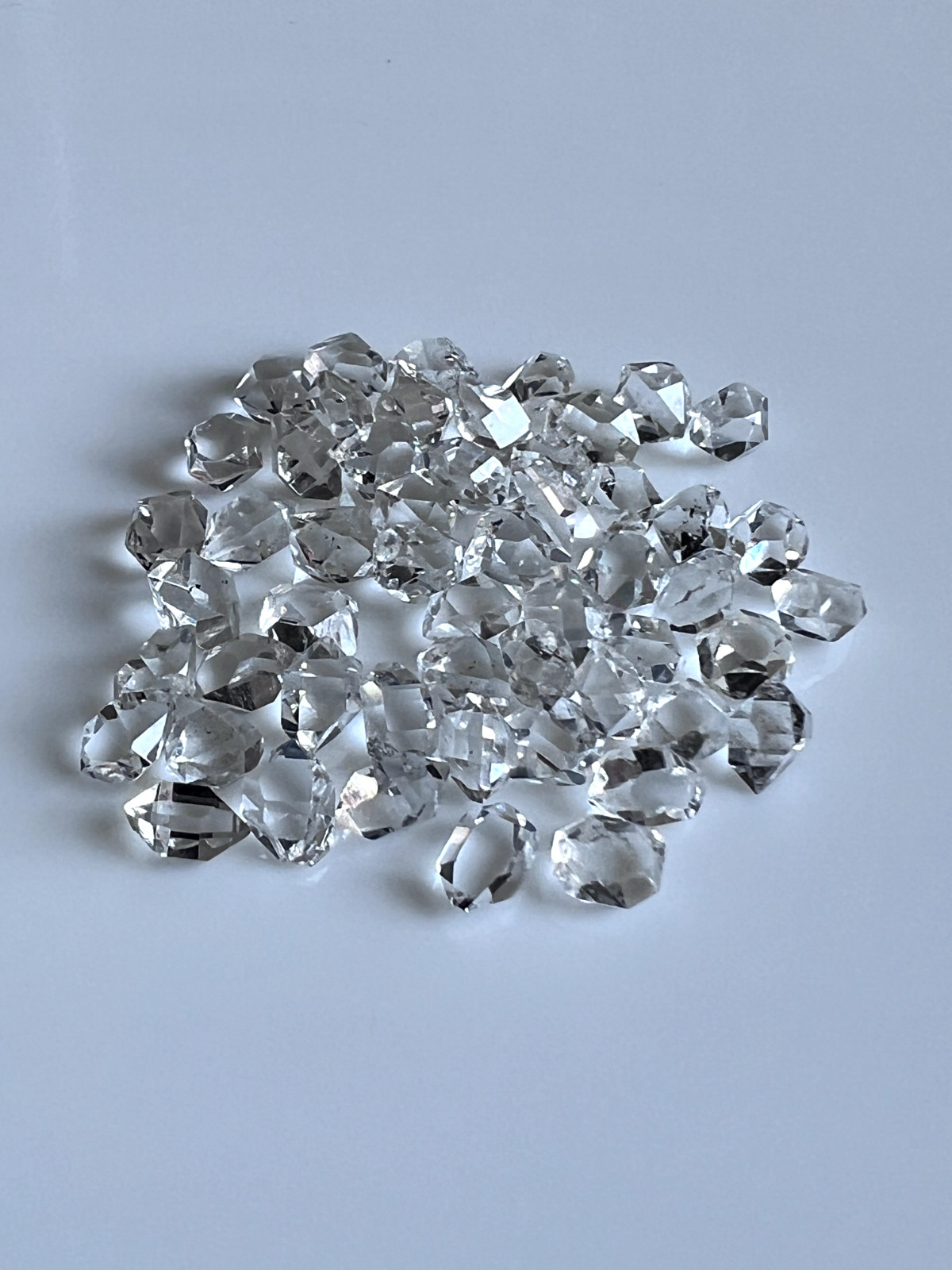 48 Pcs Lot Of Herkimer diamond quartz crystals 5 to 6 mm