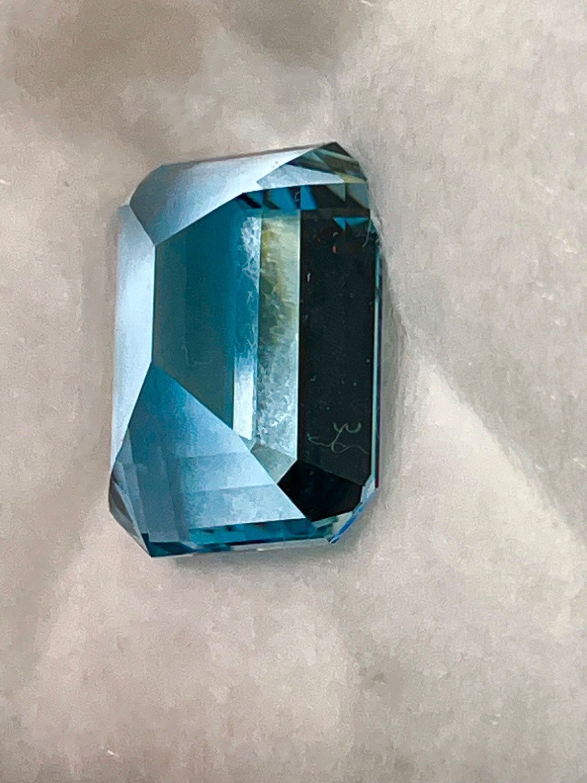 31.04ct Montana Topaz AAA Hand Cut by Master Lapidary (1980s) Large Emerald Cut