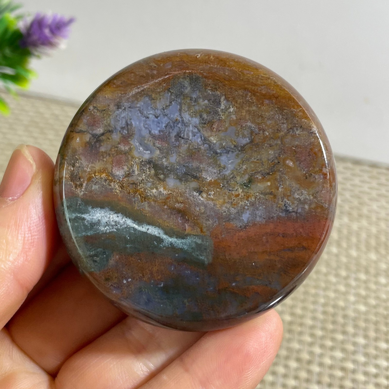 85g BEAUTIFUL NATURAL OCEAN JASPER STONE MINERAL MADAGASCAR