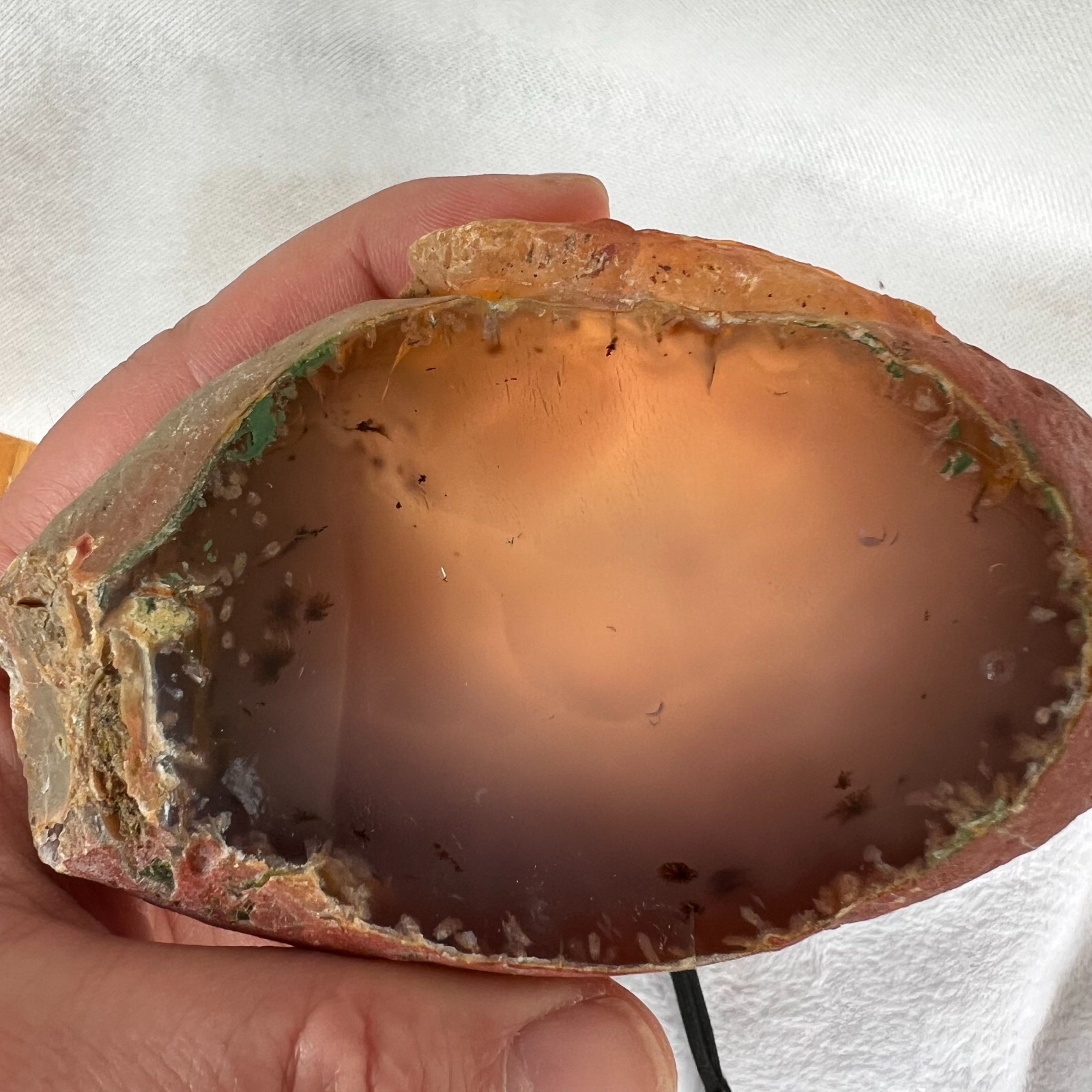 Natural Enhydro Agate | Water Agate | Ancient Water Bubble Crystal Healing 545G