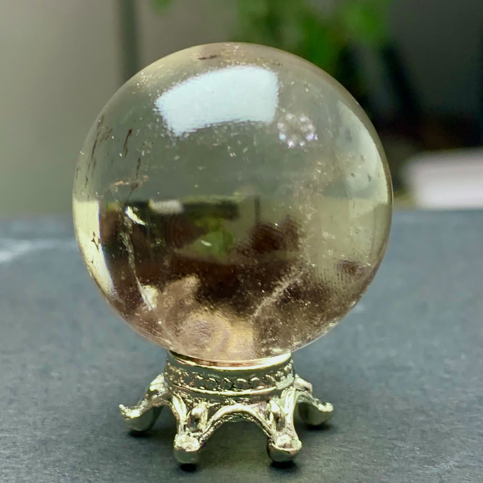 29G Natural Beautiful Higher Quality Garden Quartz Crystal Sphere Restoration
