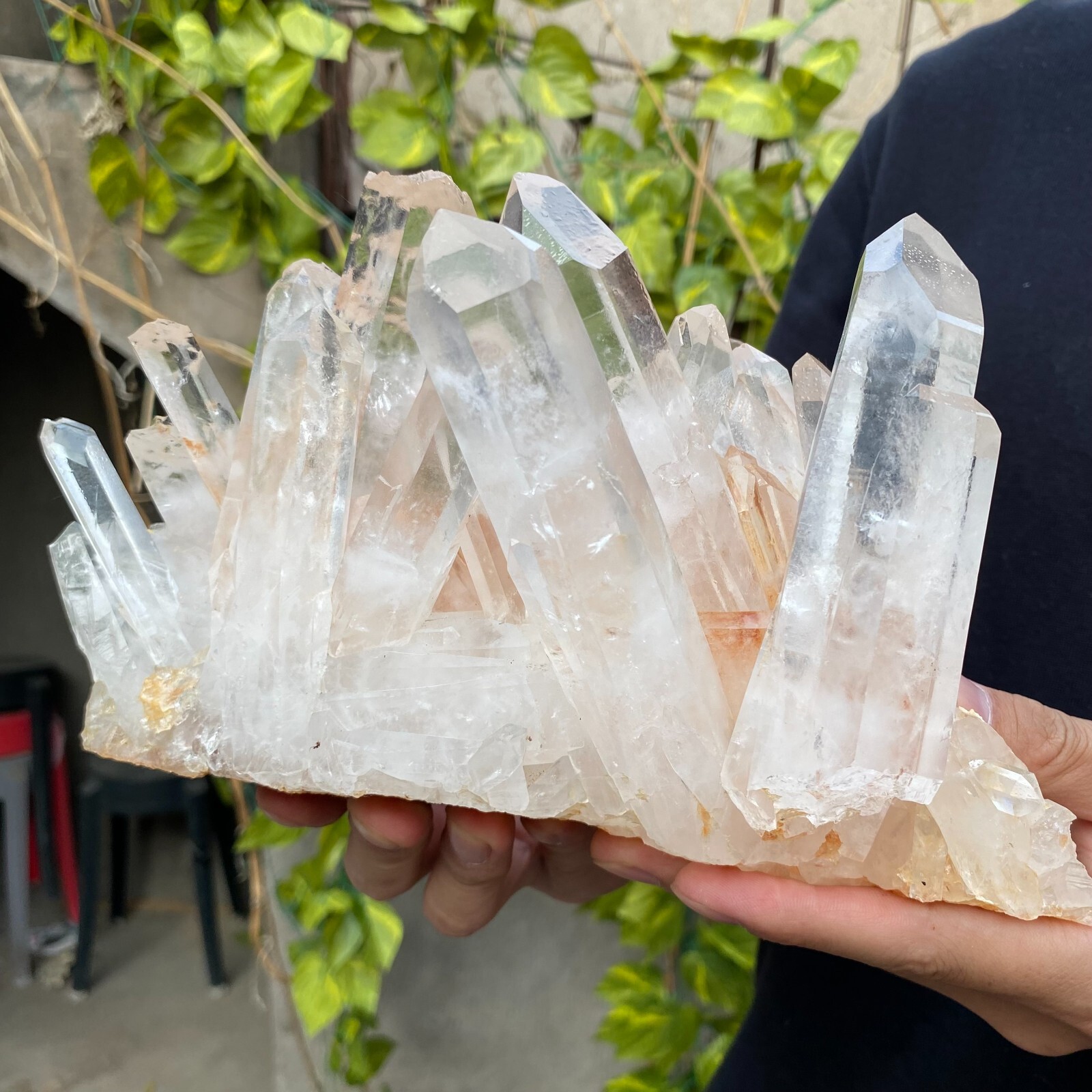 5.8lb Natural Clear White quart Crystal Cluster Raw Healing Specimen