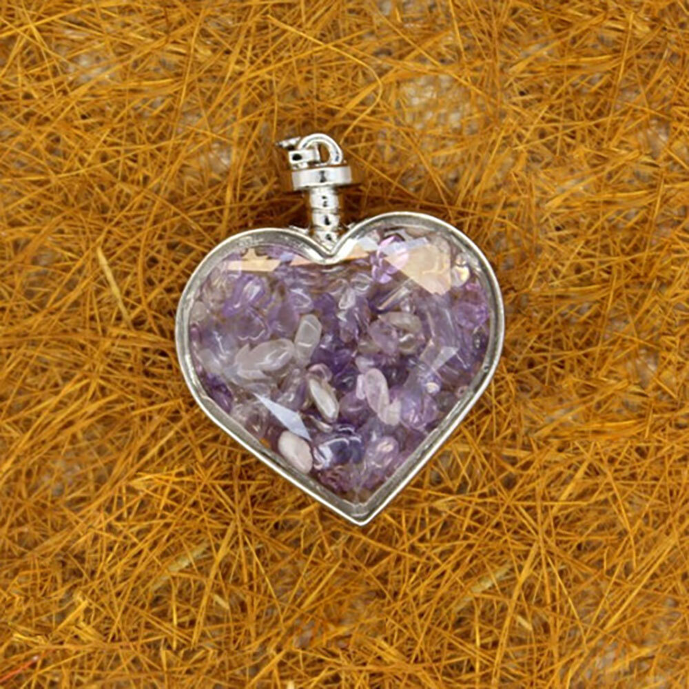 Natural Quartz Crystal Necklace Gemstone Healing Crafting Jewelry Charm Pendant