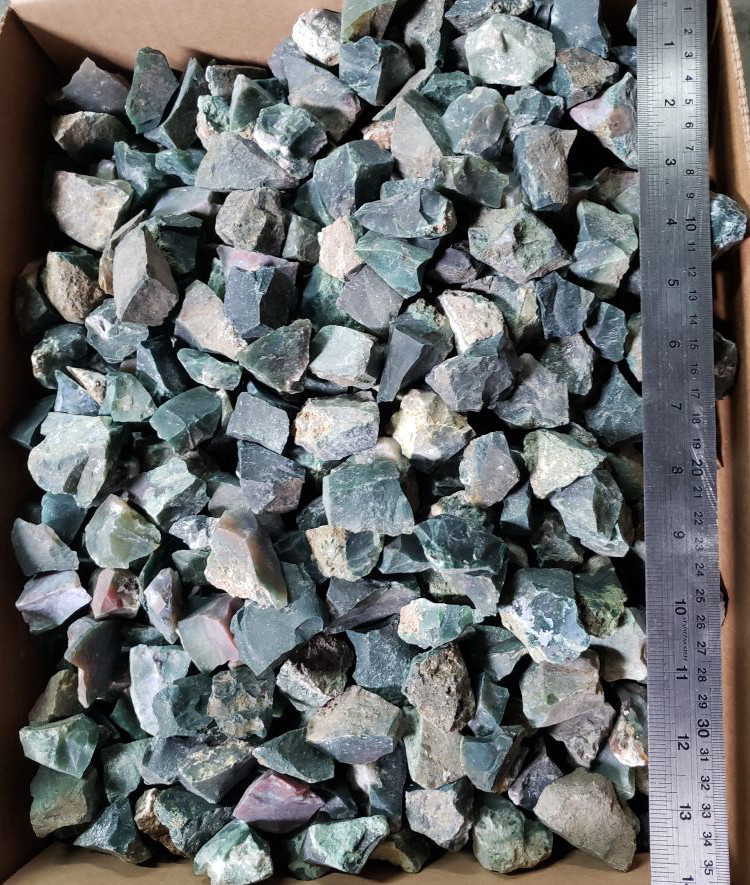 8oz Bloodstone Rough Natural Multicolor Gemstone Crystal Mineral Specimens India