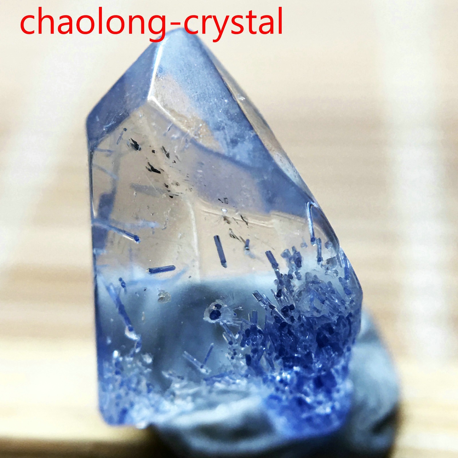 1.75Ct Very Rare NATURAL Beautiful Blue Dumortierite Quartz Crystal Specimen 449