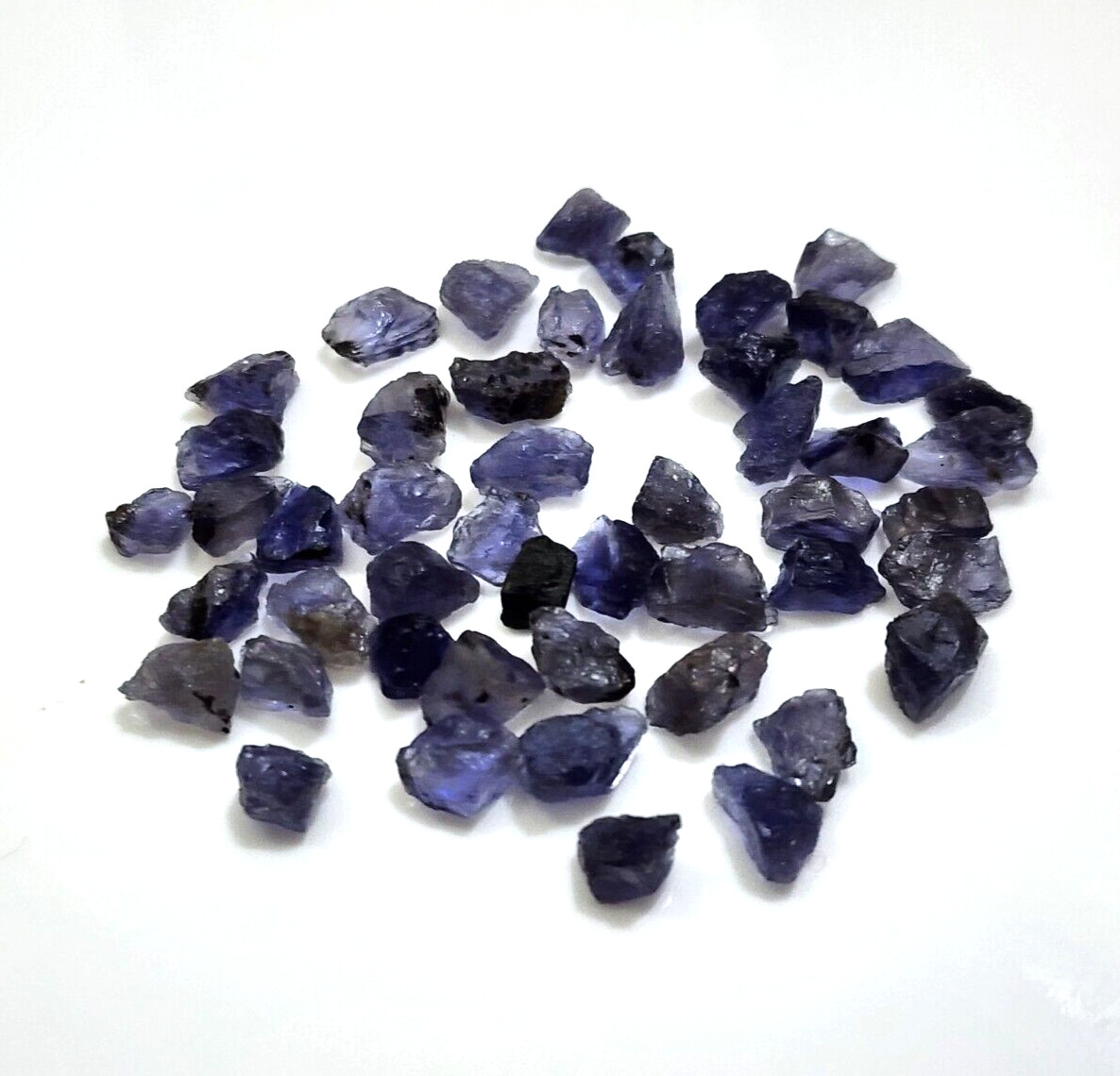 Unique 50 Pcs Lot Iolite Raw Size 6-9 MM Loose Gemstone Jewelry For Making