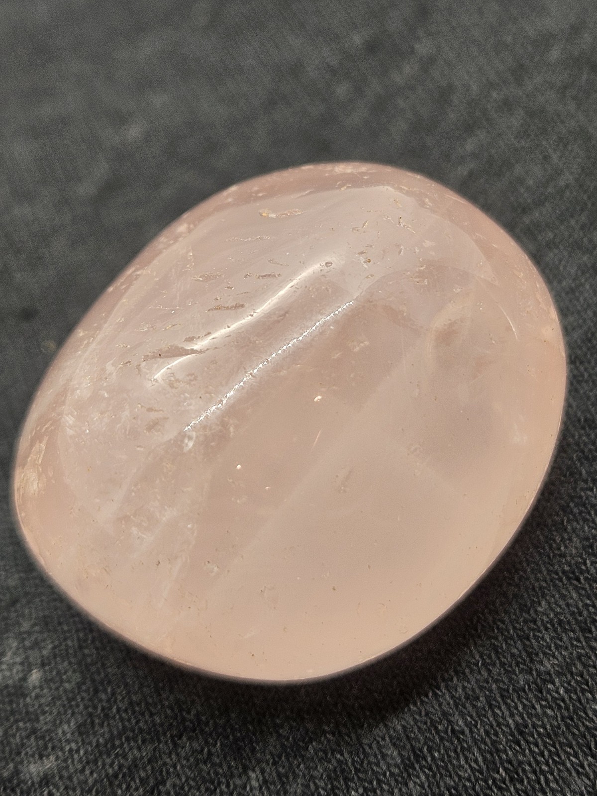 Genuine Madagascar Rose Quartz – Smooth Tumbled Worry Stone – Love & Calm