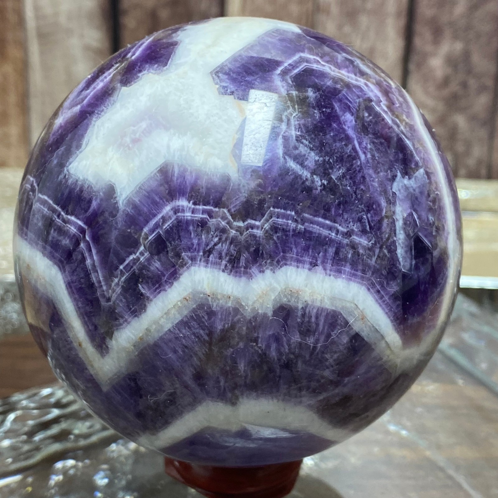 Genuine Amethyst Sphere Polished Crystal Ball Gemstone Figure Decorationz 800 g