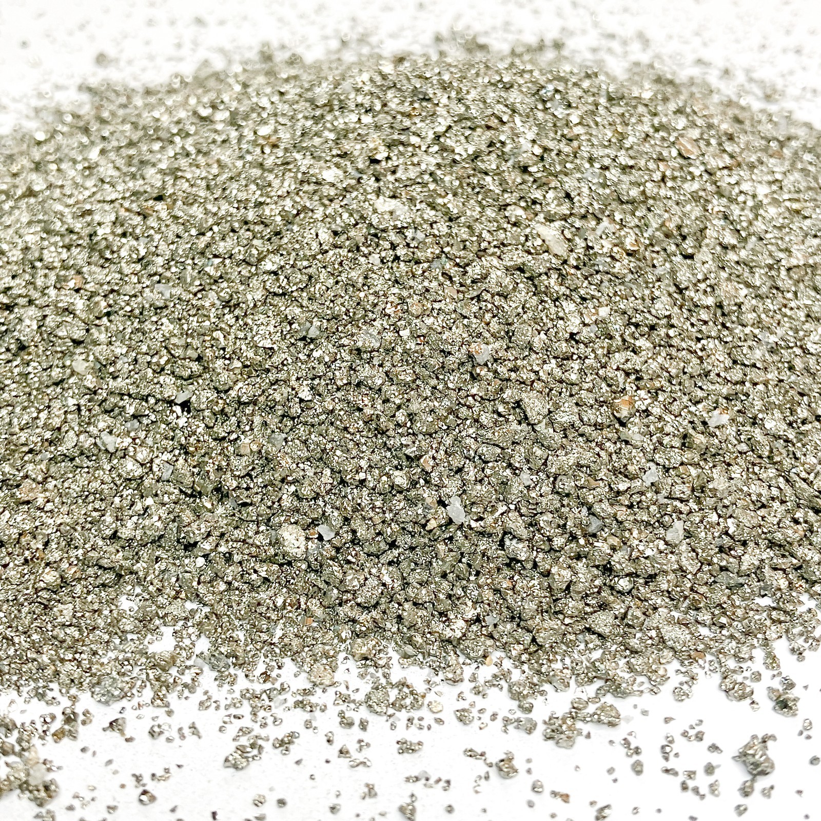 Crushed Cocada Pyrite Sand, 0.25mm-2mm for Resin Jewelry & Art, Closeout Deal