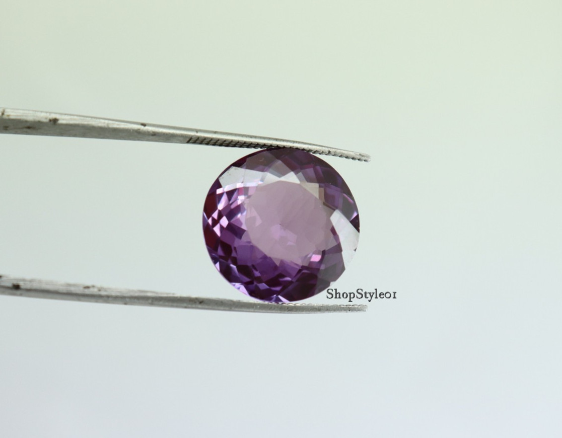 21.85 Ct Natural Alexandrite – Round Cut Loose Certified Gemstone Color Change.