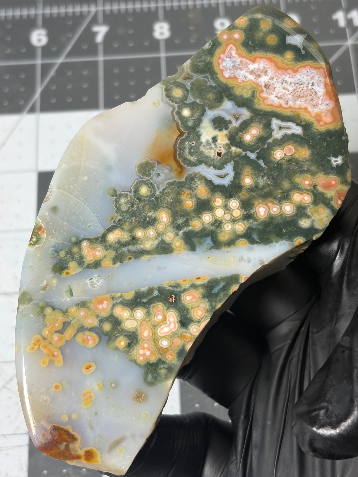 Excellent Ocean Jasper Old Stock Face Polished Free Form Orbs