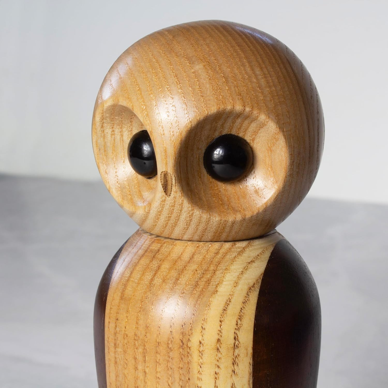 Owl Refillable Pepper Grinder, Manual Pepper Mill with Ceramic Grinder and Adjus