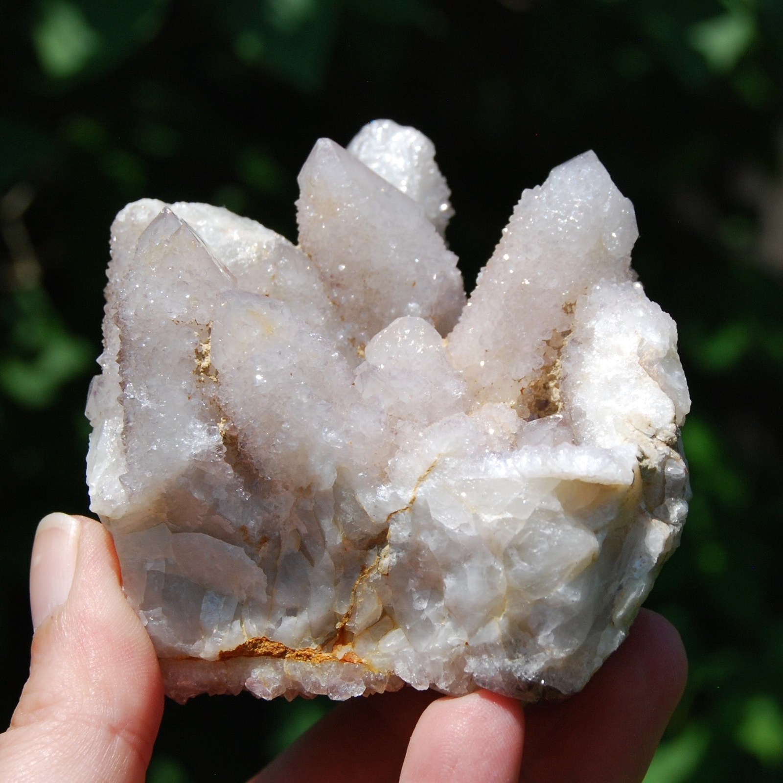 3in 394g Large Trigonic Record Keeper Ametrine Spirit Quartz Crystal Cluster, So