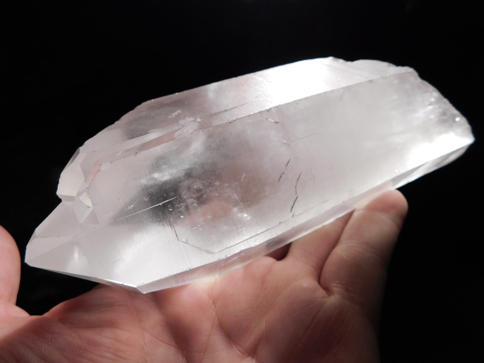 Big! Semi Translucent LEMURIAN Quartz Crystal From Brazil 710gr