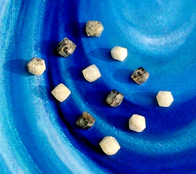 BLACK AND WHITE RHODIZITE UNITE! POWERFUL RHODIZITE CRYSTALS. CRYSTAL KIT GRIDS