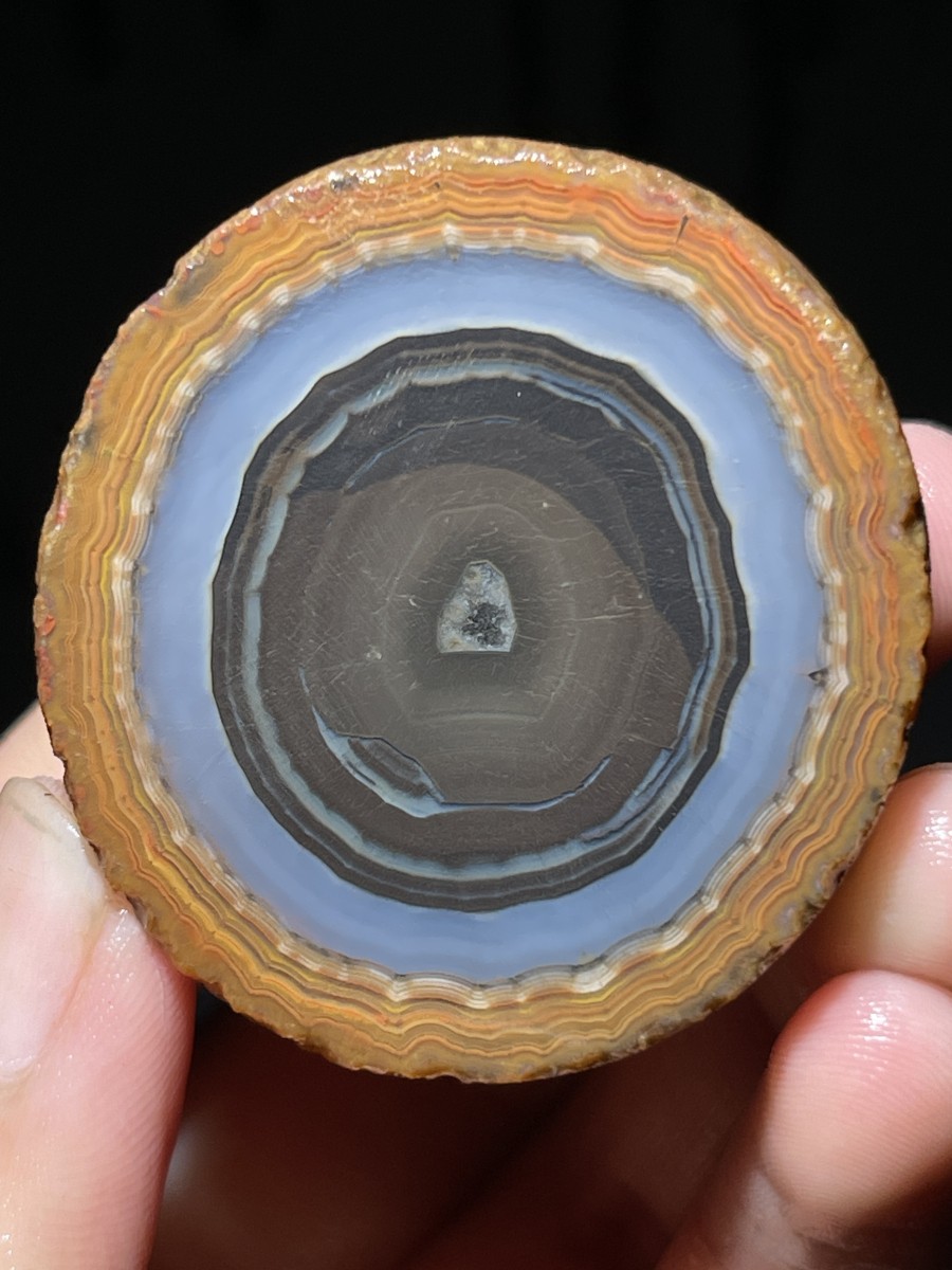 1pair Chinese natural Warring States Red agate crystal hole crystal 97g A28