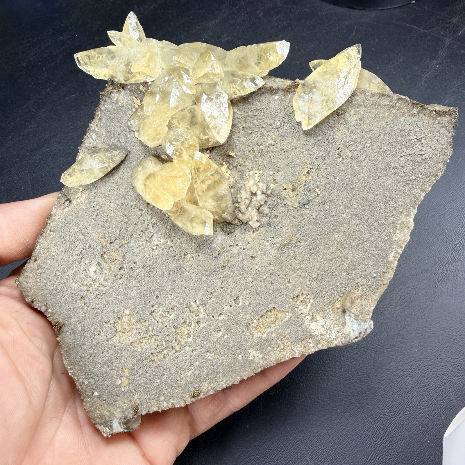 Golden Calcite Chalcopyrite Crystal Plate / Sweetwater Mine *Video*