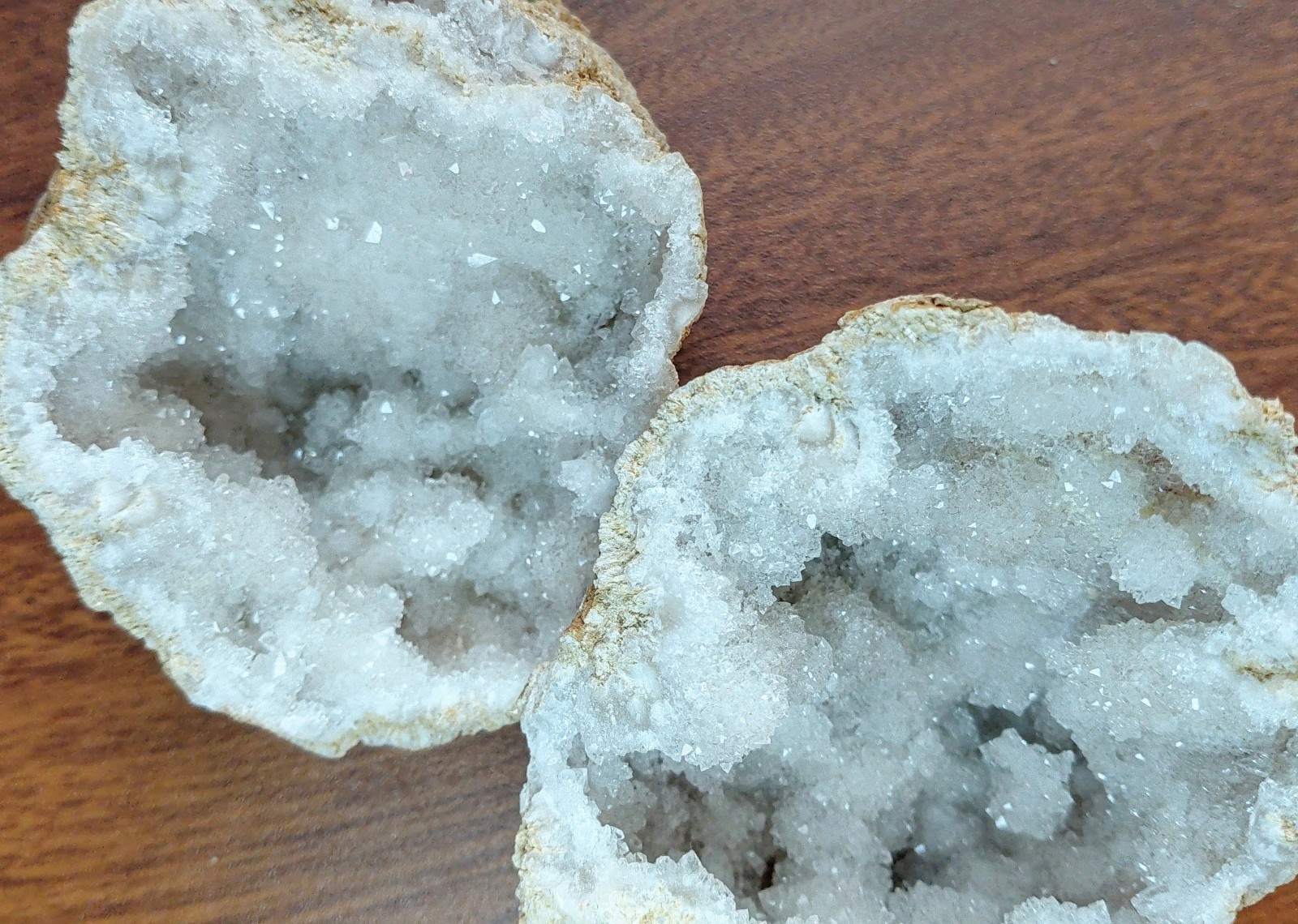 Geode Rocks 2 Piece Set / Medium Size/Pre-Loved