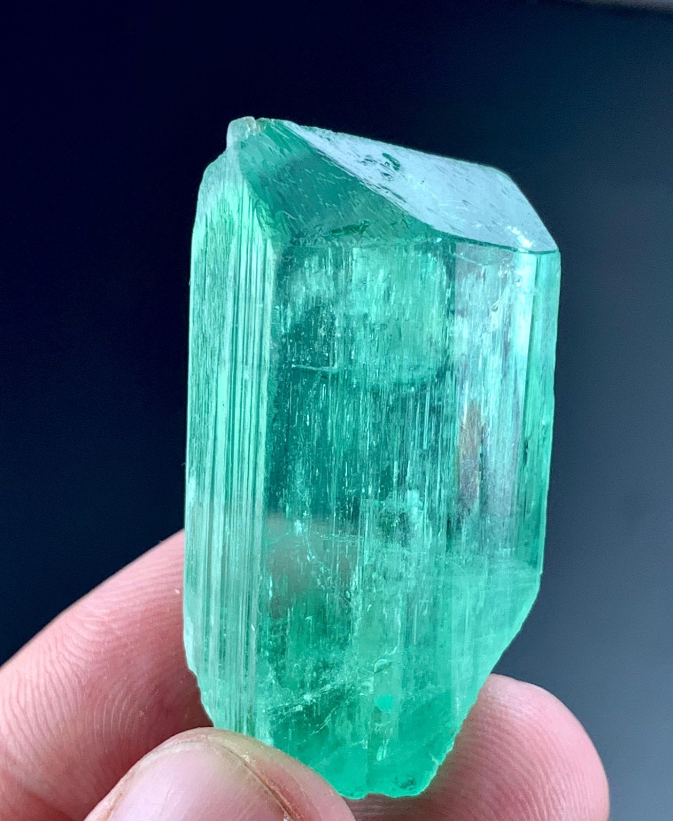 104 Carat Green Kunzite Crystal From Afghanistan