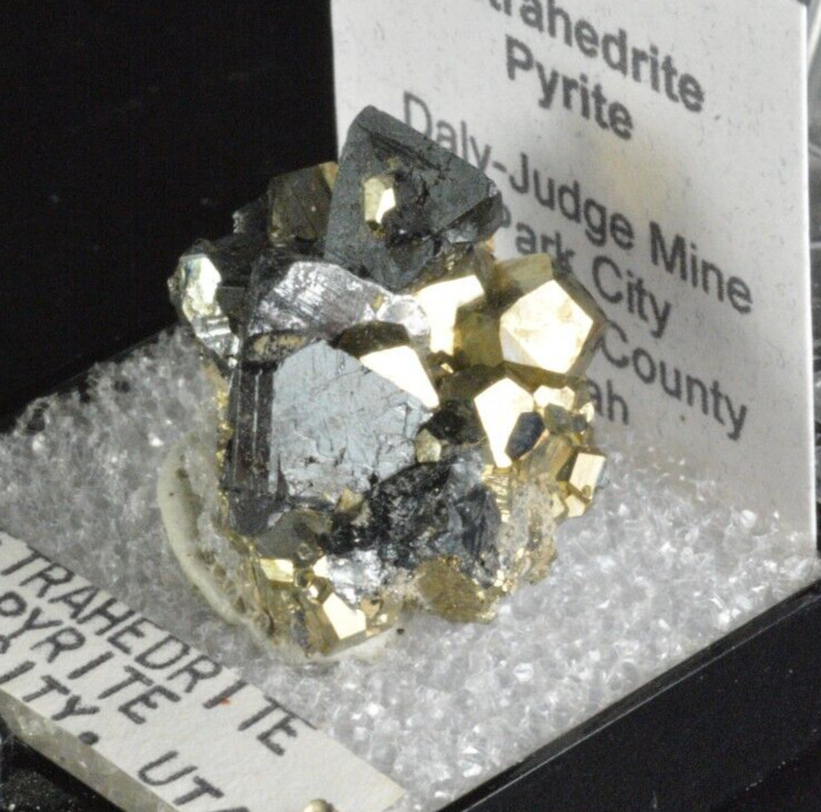 Tetrahedrite, Pyrite, Daly Judge Mine, Park City, Utah, Ex Jim WIlson 20x16x18mm