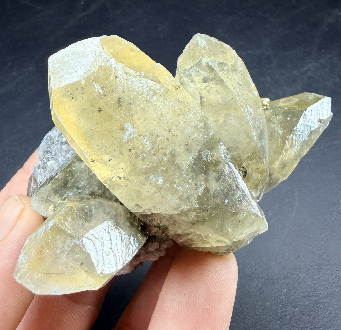 Golden Calcite Chalcopyrite Dolomite Crystal Combo / Sweetwater Mine *Video*