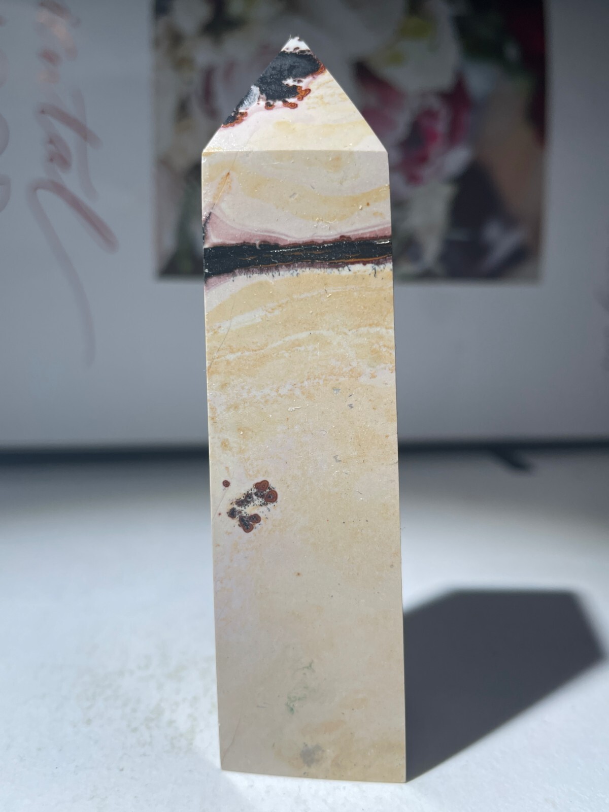 96g Traditional Chinese painting stone pagoda m10
