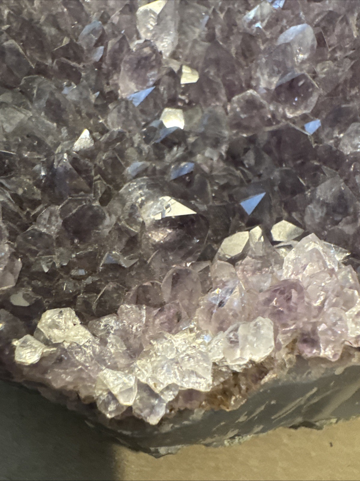 Large 5 lb Natural Amethyst Cluster Geode – Deep Purple Crystal Display Piece