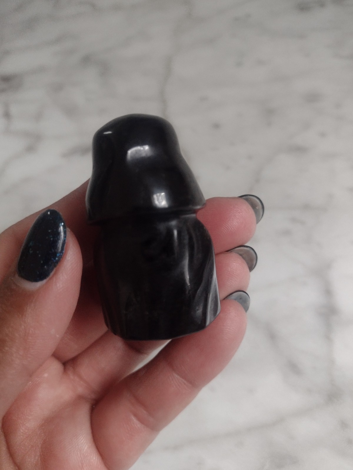 Obsidian Darth Vader Star Wars Carving Crystal Carved Stone